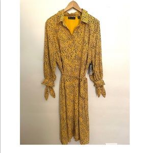 NWT New York & Co Leopard Print Shirtdress